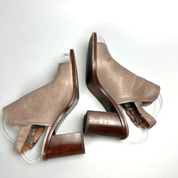 Frye Delaney Harness Leather Slingback High Heel Peep Toe Sandals US 7 - Picture 5 of 15